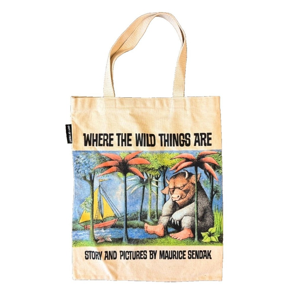Where Wild Things Are Tote Bag Out of Print Book Bag Canvas USA Maurice Sendak